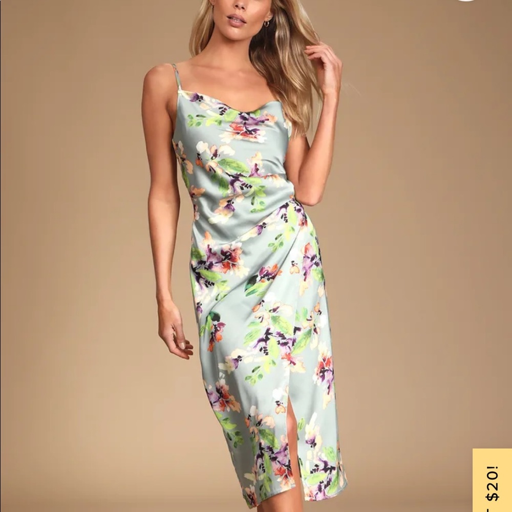 Lulus satin dress